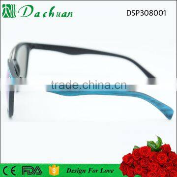 2016 Summer Design High Quality PC Injection Unisex Fake Wood Sunglasses Mirror Coating Lens photo-6