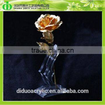 DDV-016 Trade Assurance Chinese Factory Wholesale SGS Test Lucite Artificial Flower Display Racks