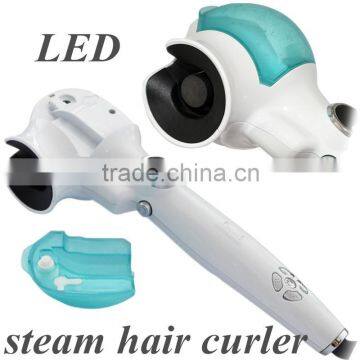 New steam Hair Curler Styler Heating Hair Styling Tools Automatic LED Hair Curl Magic Hair Curlers Wand