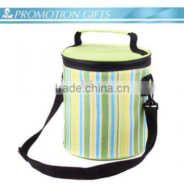2015 New Style Barrel Shape Insulated Mens Lunch Cooler Bag With Durable Hard Liner photo-6