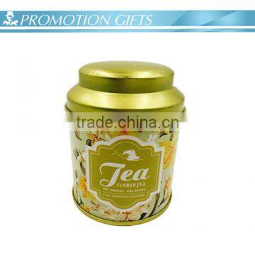 Custom logo airtight tea tin with innermetal lid