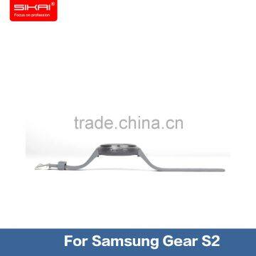 Factory Price Silicone Adjustable Loop For Samsung S2 Smart Watch Band Loop With Stainless Steel Buckle photo-2