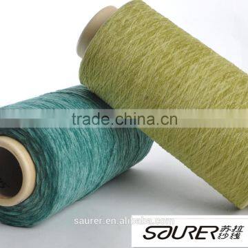 new type green colour chenille for weaving