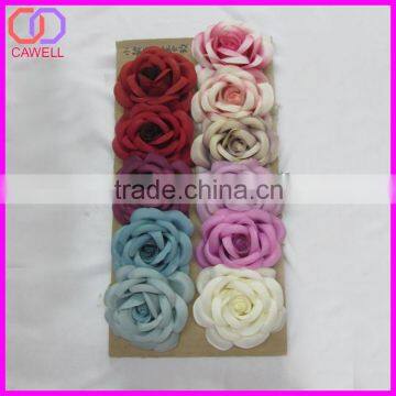 10CM fabric camellia rose flower head