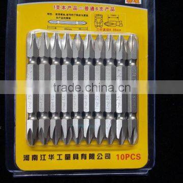 China biggest hand tools factory S2 screwdriver bit/High toque scrwdriver bits with philips/flatted/torx/pozidriv head