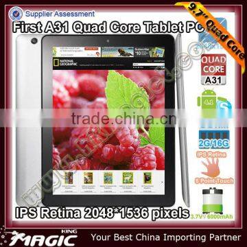 hot brand android 9.7 inch china quad core tablet pc