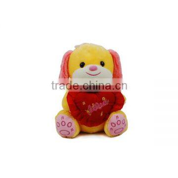 Stuffed dog with heart for Valentine's day