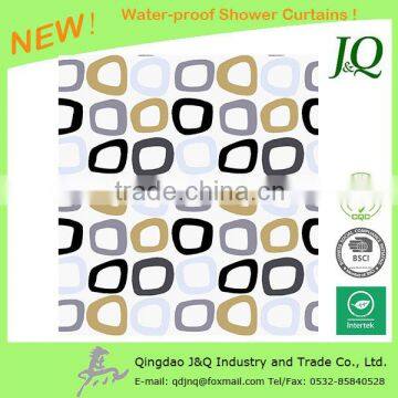 Polyester Diagram Print Shower Curtains