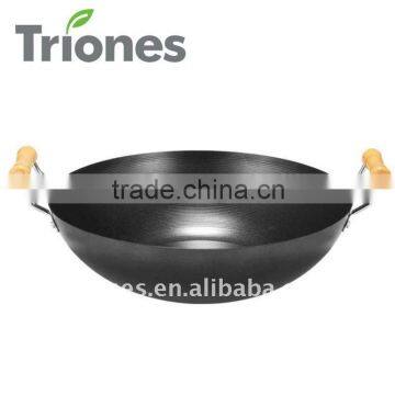 carbon steel non-stick wok with two handles amc cookware price