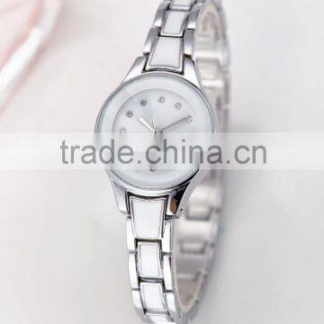 New Models Promotional Round Case Enamel Band Geneva Watches for Women