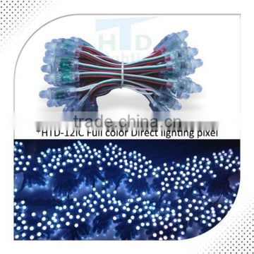 full color addressable LED pixel light with heatsink;DC5V input;5cm wire spacing;with color wire