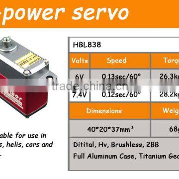 K-power HBL838 Big sale !!! High quality programmable digital SERVO rc Brushless servo