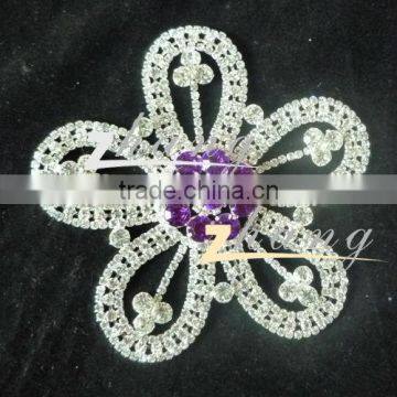 flower Rhinestone lace for dress decoration