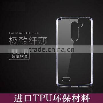 Wholesale Soft TPU Ultra Slim Transparent Mobile Phone Cover Case For LG Bello D337