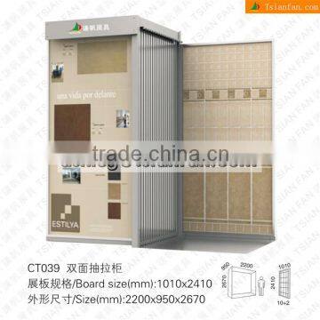 Sliding Showroom Display Racks Stands for Ceramic Tiles Granite Tiles And Marble Stone Samples CT039