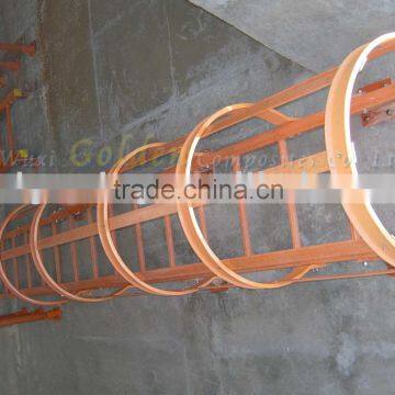 frp ladder with cage, with high strength, corrosive resistance