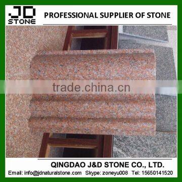 red granite line under eaves/ granite decorate line