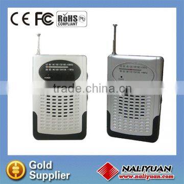 Pocket 2 band cheap radio with speaker and antenna