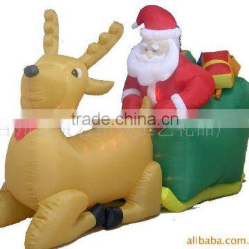 christmas santa sleigh inflatable