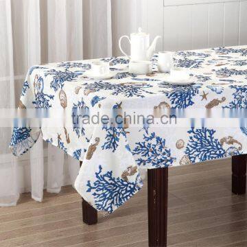 100% Polyester Table Cloth Sea Design Ready Made