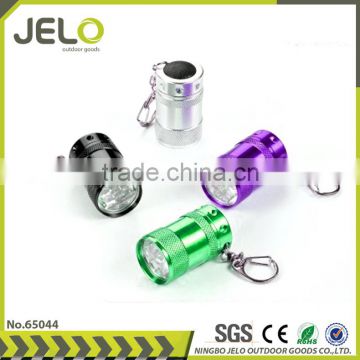 Ningbo JELO Hot Sales Promotion Torch Super Bright 6LED Keychain Light Cheaper Keylight Gift Flashlight