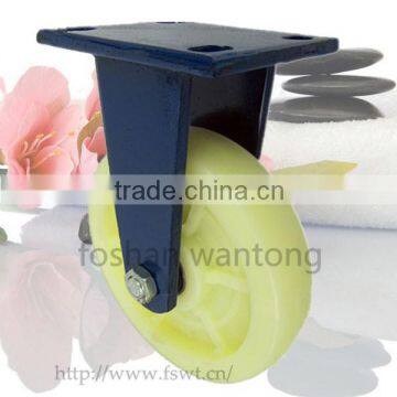 5 Inch Blue Bracket Heavy Duty Fixed Industrial Caster For Hardware Wheel