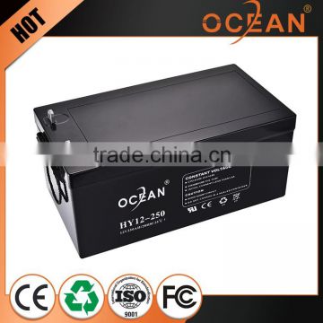 12V 250ah 100% pre-test cheap diaphanous 12v battery