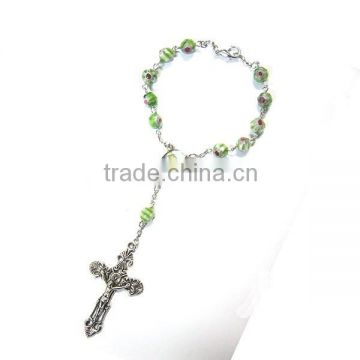 glaze section rosary,glaze decade rosary,glaze section catholic rosary