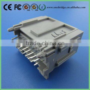 Customized 12 pin male PCB Jack RJ45 connector