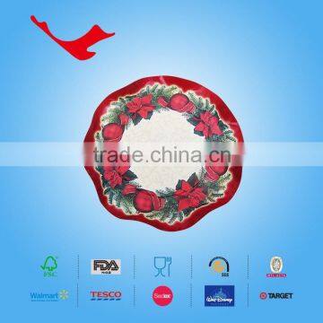 Christmas Party Round Printed Paper Plate for Fruit & Sweet photo-2