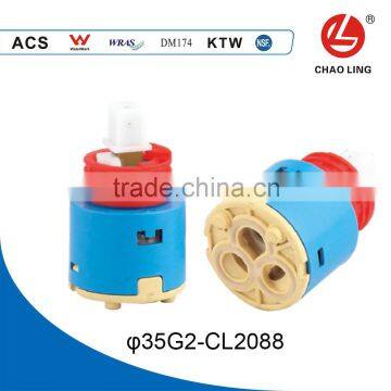 35mm double level seal flat base brass spindle hi-tech ceramic cartridge of tap accessory