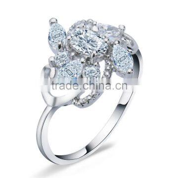 2016 Alibaba Elegant Marquise jewelry White Cubic Zirconia Ring Diamond Wedding