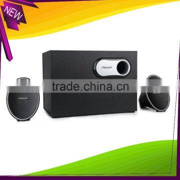 3 Channel Big Bass  Paste Wood Grain Multimedia Speaker