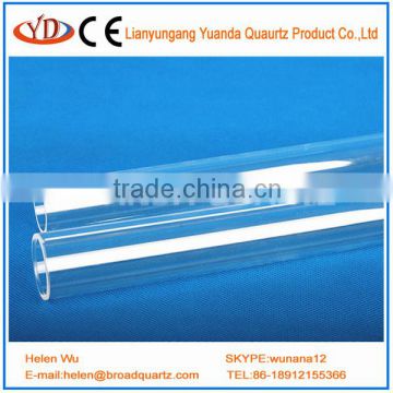 China high quality quartz fused quarz glass tubes