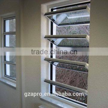 china aluminum louver window with operable louver blades for bathroom window