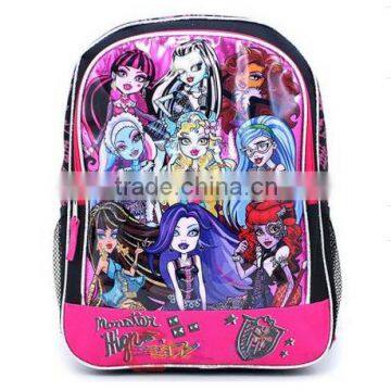 High School Backpack Group 16in Large Bag : 9 Girls Pink Group