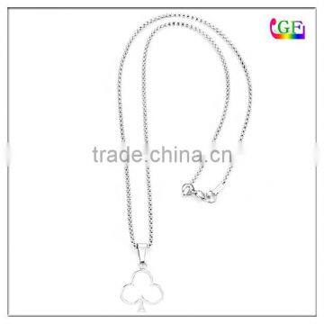 Lucky Love Pendant Ace of Hearts Spades Necklace