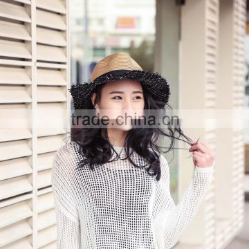 panama cheap fashion sun hat wholesale paper ladies straw hats