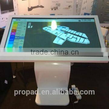 2015 22"55" shopping mall touch kiosk with 3d wayfinder