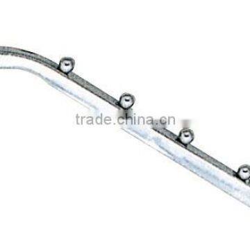 Metal chrome waterfall display hook for slatwall system from ironware product factory