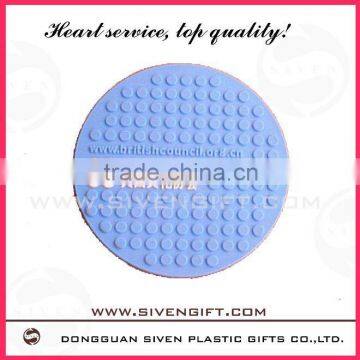 OEM fashion hot selling soft pvc coaster for promotional use