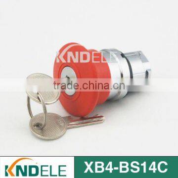 40mm mushroom key switch head red XB4-BS14C