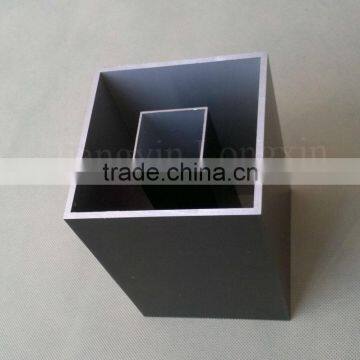 Matt Black Anodized Aluminium Pipe