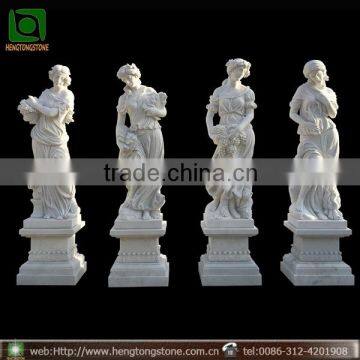 White Marble Four Seasons Marble Statues for Sale