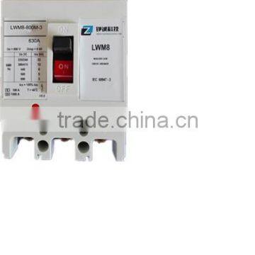 MCCB moulded case circuit breaker LWM8-800M 630A 3P