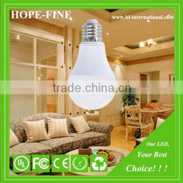 China  Aluminum Thermal Plastic Mixed Body SMD2835 220 Degree 600LM E27 E26 B22 E14 7W Emergency LED Bulb Light