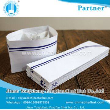 8.5cm Height Paper Forage Hat (double Blue Strip) photo-4