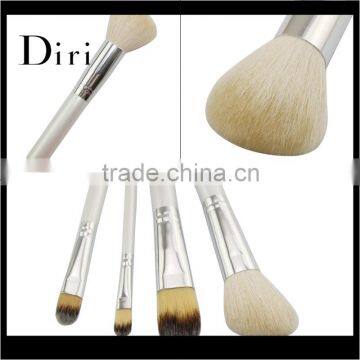 Private label makeup brush set goat hair make up brushes white makeup brush sets