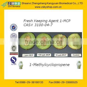 Ethylene inhibitor 1-Methylcyclopropene to keep fruit & vegetable freshness