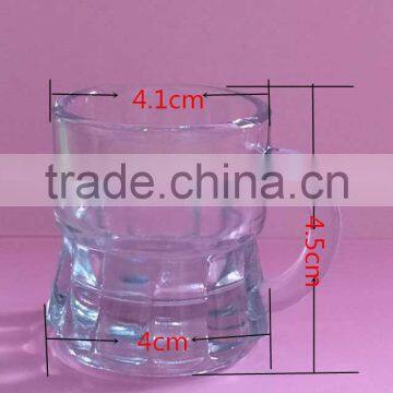 Beer glass with handle machine made beer glass mug